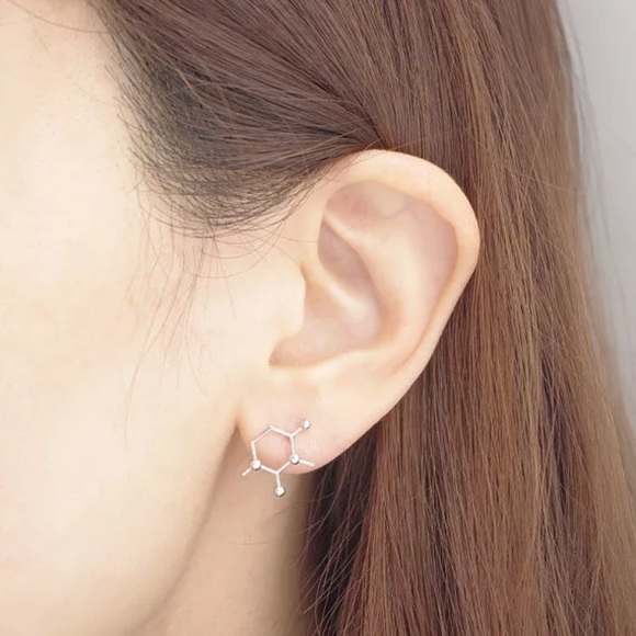 “Espresso Yourself” Coffee Caffeine Molecule Ear - Picture 3 of 14